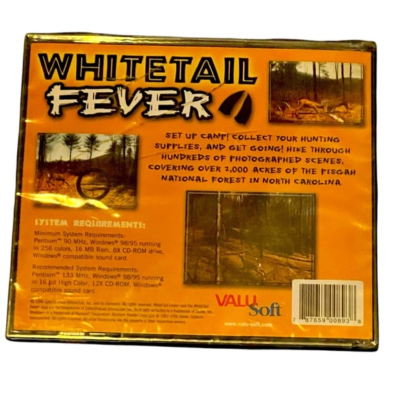 Vintage NWT 3D Hunting Whitetail Fever Deer Hunter Windows 95/98 PC Game Bundle - Picture 5 of 8